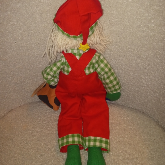 Applause Plush Homespun Holidays  Farmer Santa 1994 NWT 15" - Picture 4 of 5